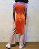 Vintage Geo Issey Miyake Apron Dress - Tangerine - Thumbnail 5