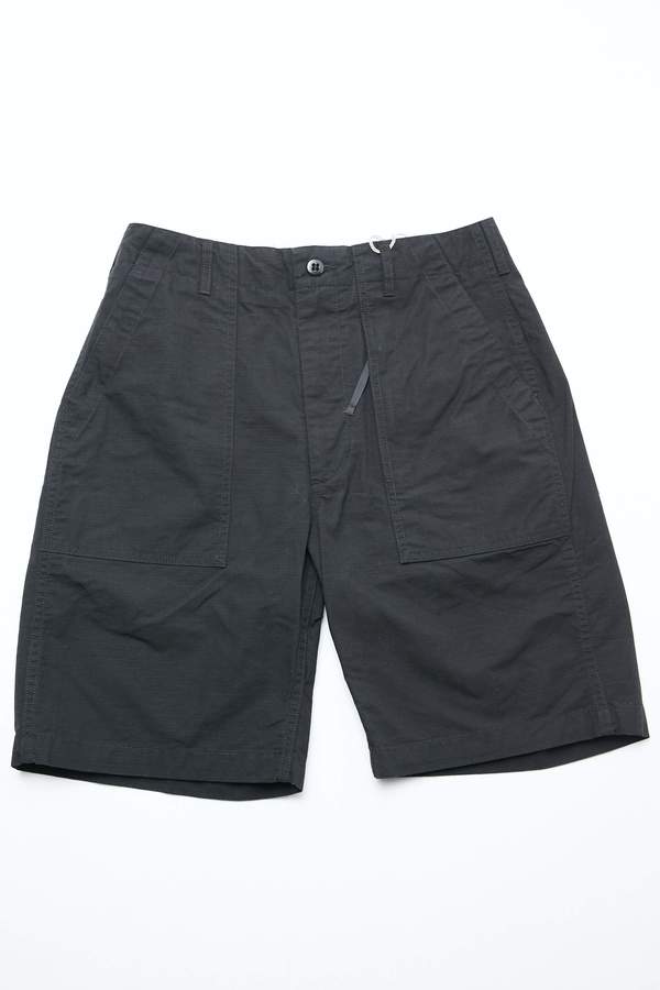 Engineered Garments Cotton Ripstop Fatigue Short - Black | Garmentory