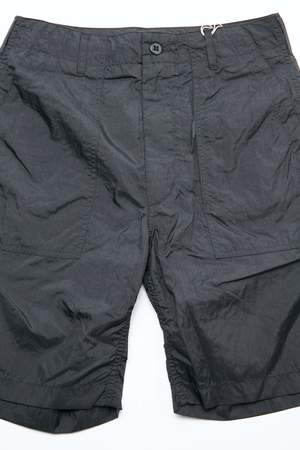 Engineered Garments Nylon Micro Ripstop Fatigue Short - Black