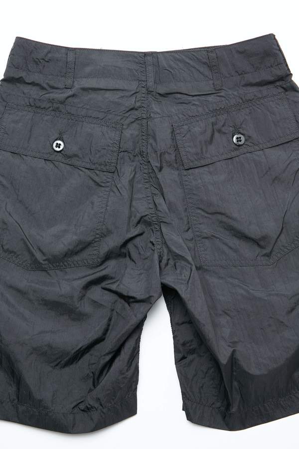 Engineered Garments Nylon Micro Ripstop Fatigue Short - Black