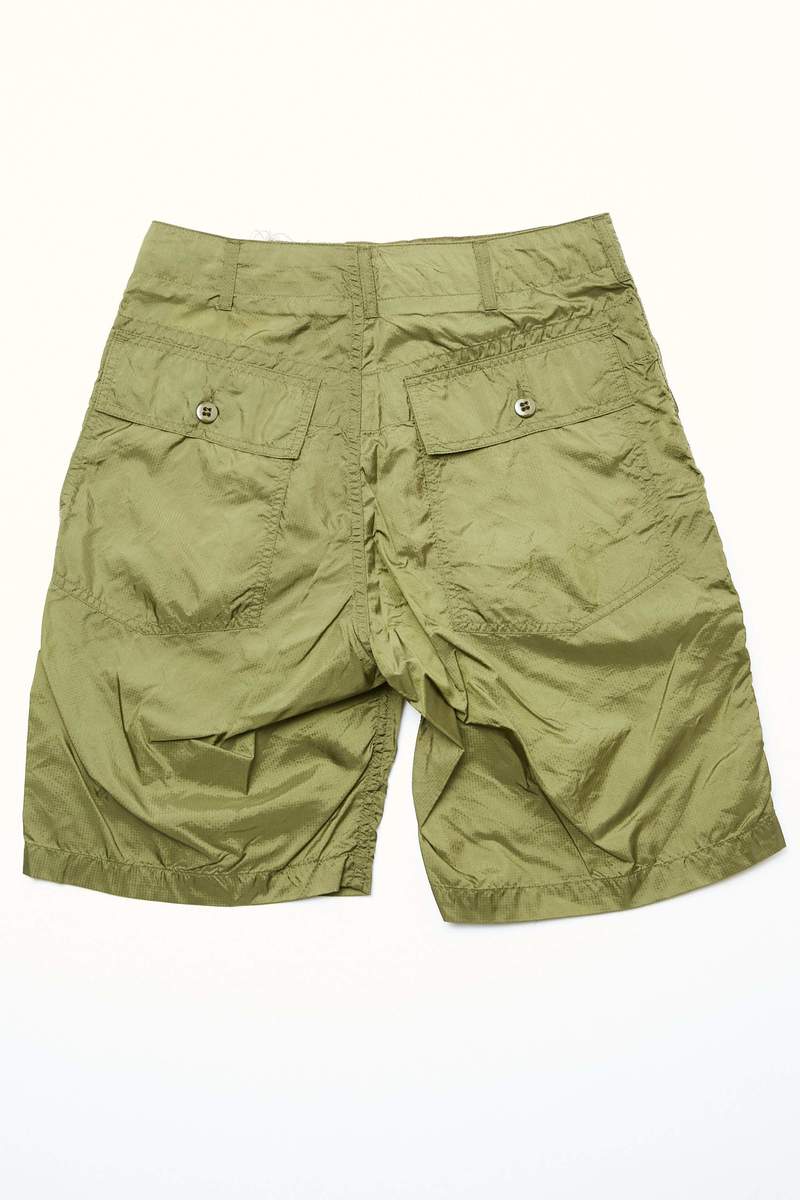 Engineered Garments Nylon Micro Ripstop Fatigue Short - Olive
