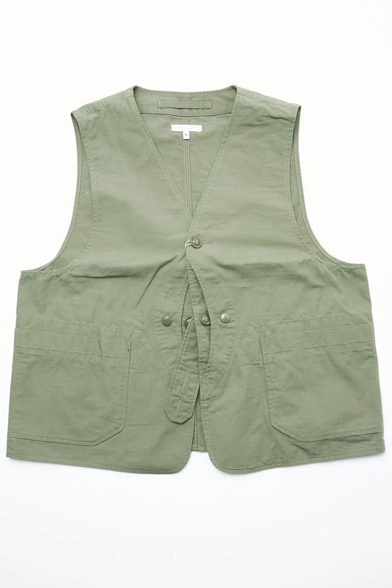 ENGINEERED GARMENTS Upland Vest サイズ S Engineered Garments Upland Vest (Nylon Ripstop) - Navy Blue