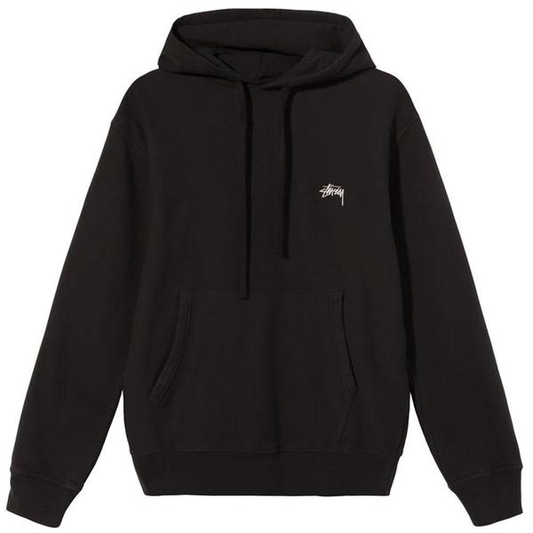 Stussy Stock Logo Hood sweater - Black Stussy Stock Logo Hood sweater - Black