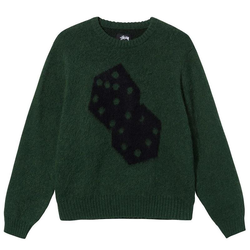 stussy dice mohair sweater ステューシー モヘア M 一 番