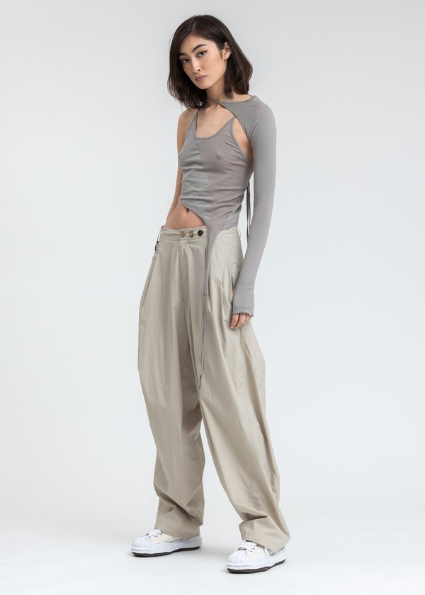 Hyein Seo Chained Wide Pants - Beige | Garmentory