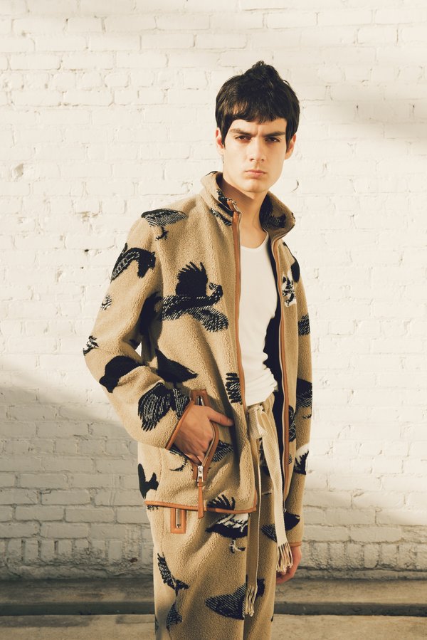 ジャケット・アウター LOEWE Pansy Fleece Hooded Blouson LOEWE Pansy Fleece Hooded Blouson