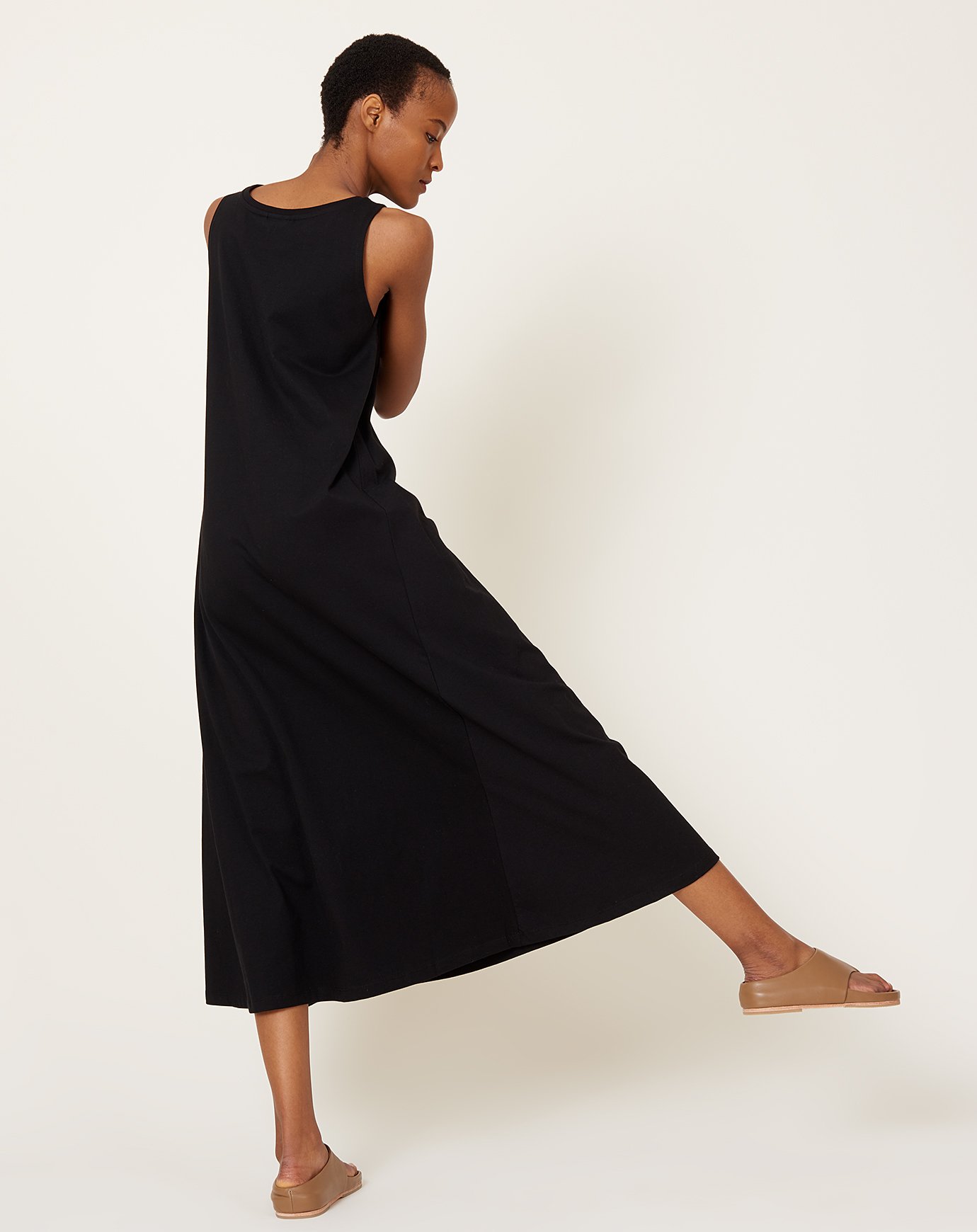 Kowtow Tank Swing Dress Black Garmentory