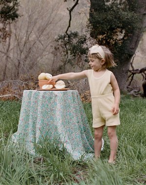 Kids Noble Organic Waffle Tank Set - Buttercream Kids Noble Organic Waffle Tank Set - Buttercream
