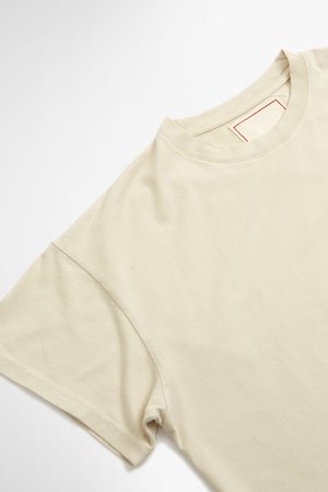 Jeanerica Marcel 180 classic tee - egg shell Jeanerica Marcel 180 classic tee - egg shell