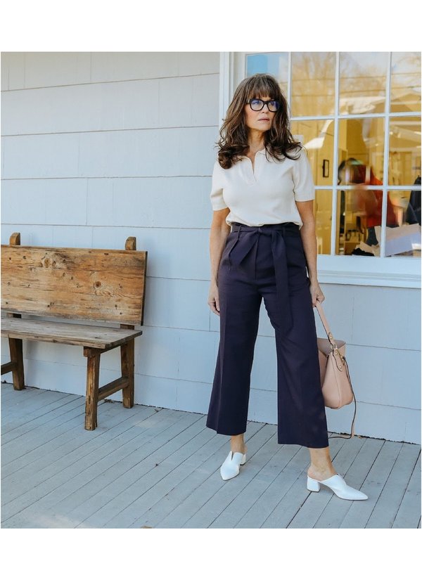 Veronica Beard Elice Pant - Navy Veronica Beard Elice Pant - Navy