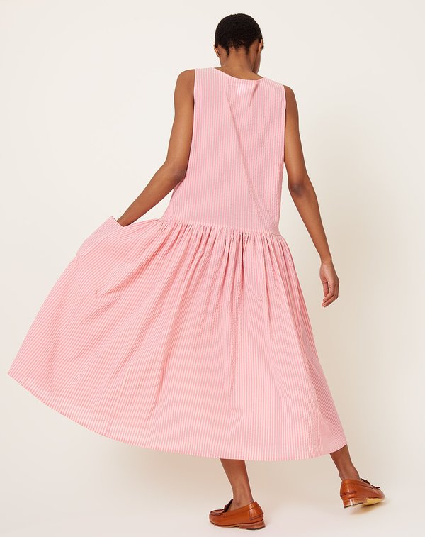 Caron Callahan Myrtle Dress - Pink Gauze Stripe Caron Callahan Myrtle Dress - Pink Gauze Stripe