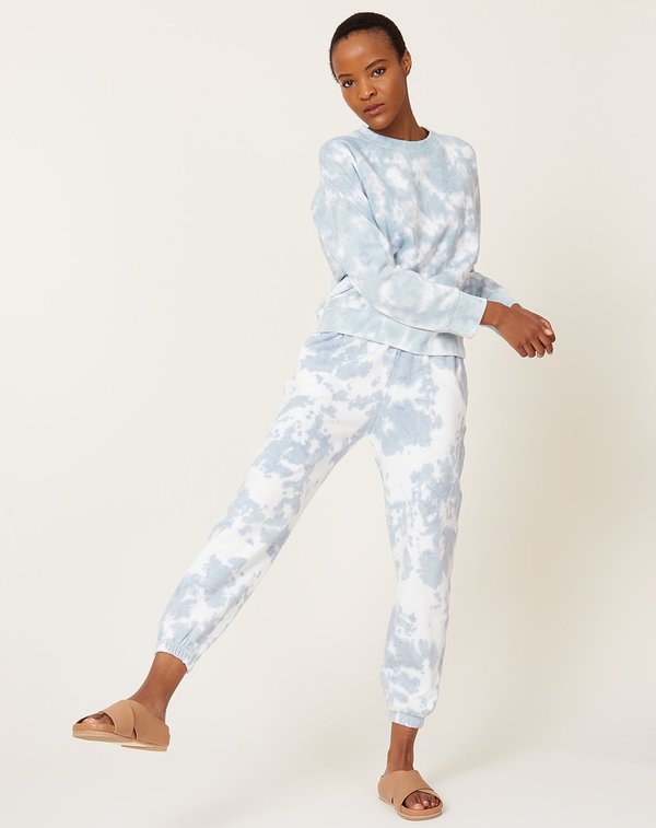 Richer Poorer Recycled Fleece Sweatpant - Blue Mirage Tie Dye Richer Poorer Recycled Fleece Sweatpant - Blue Mirage Tie Dye