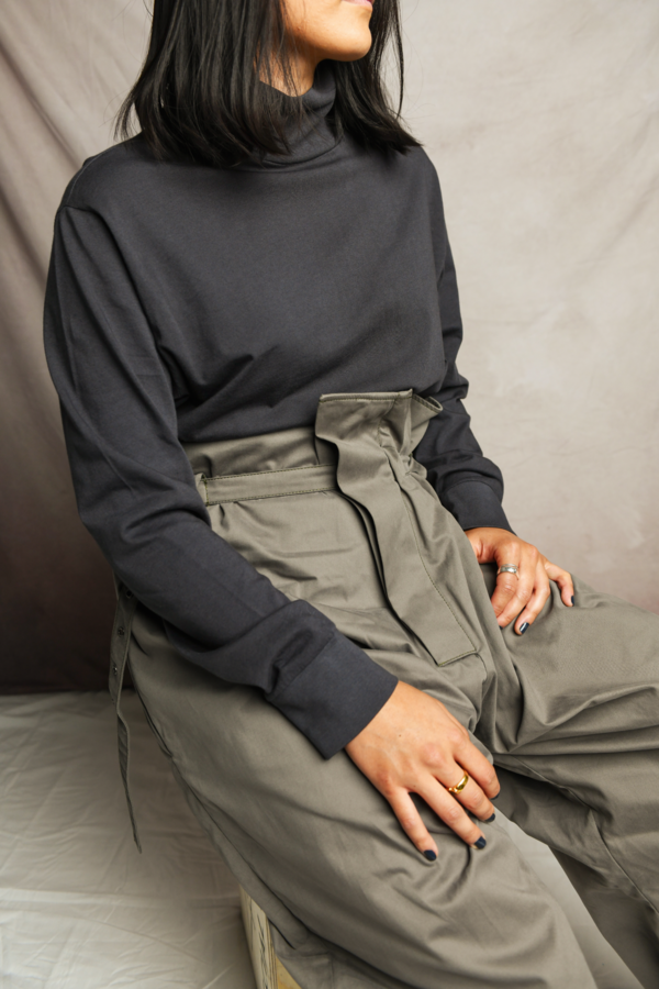 Lady White Co. Jersey Turtleneck - Tire Black Lady White Co. Jersey Turtleneck - Tire Black