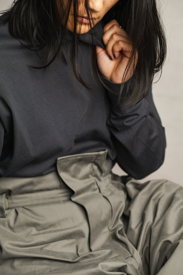 Lady White Co. Jersey Turtleneck - Tire Black Lady White Co. Jersey Turtleneck - Tire Black