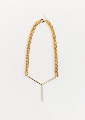 Y/project Maxi Y Necklace - Gold Y/project Maxi Y Necklace - Gold