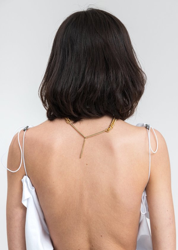 Y/project Maxi Y Necklace - Gold Y/project Maxi Y Necklace - Gold