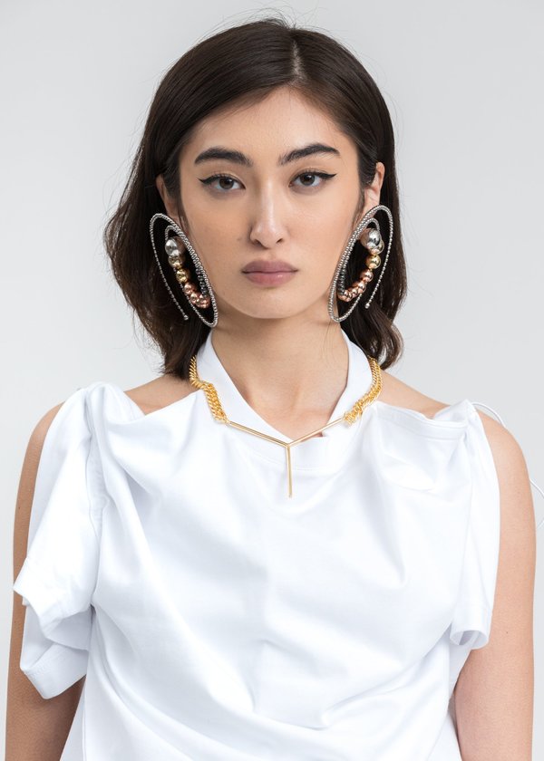 Y/project Maxi Y Necklace - Gold Y/project Maxi Y Necklace - Gold