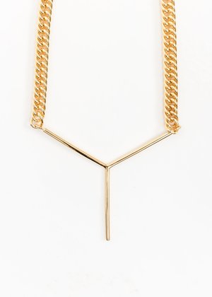 Y/project Maxi Y Necklace - Gold Y/project Maxi Y Necklace - Gold