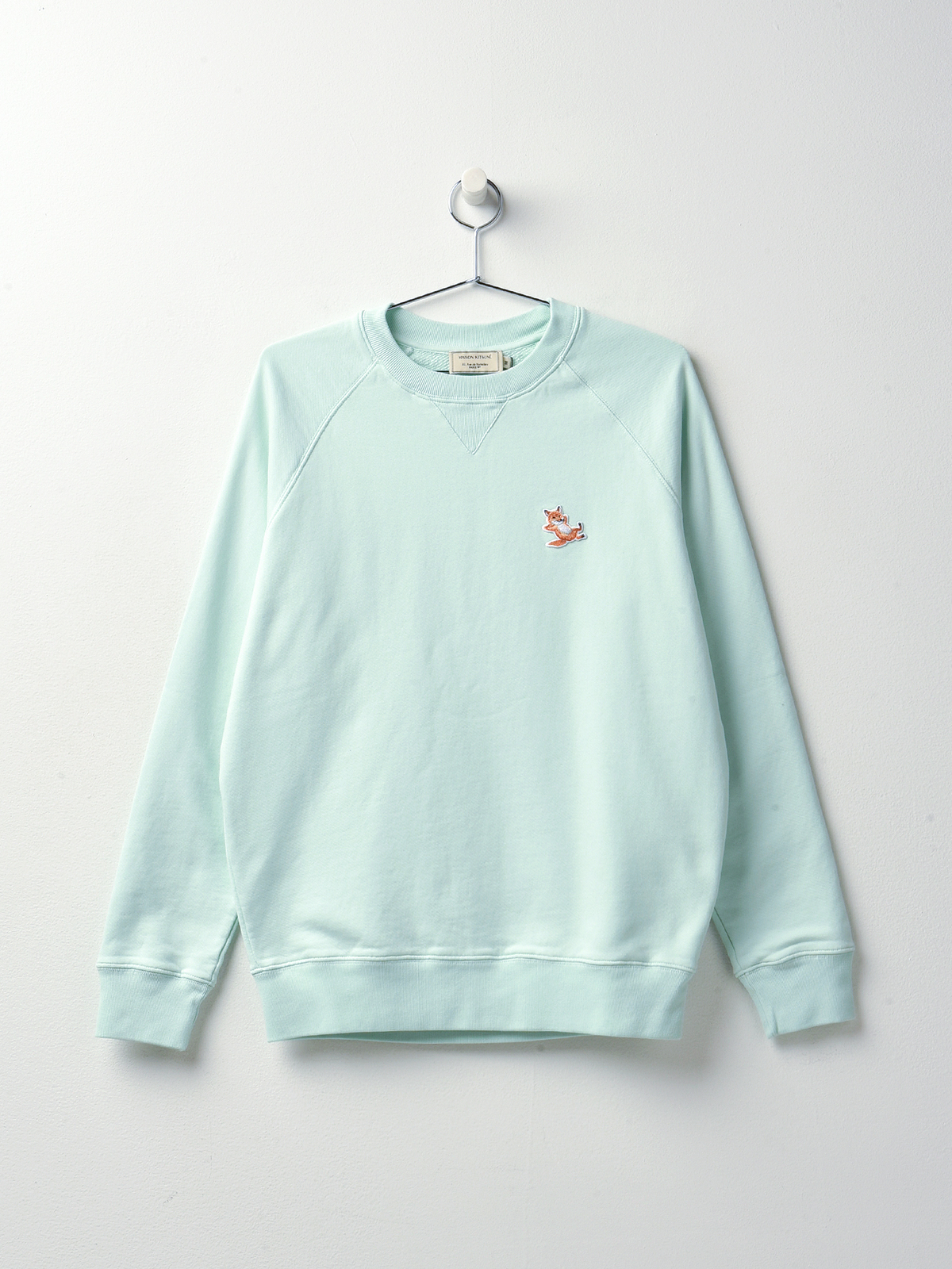 Maison Kitsuné CHILLAX FOX PATCH CLASSIC SWEATSHIRT - MINT - Image 1 of 7