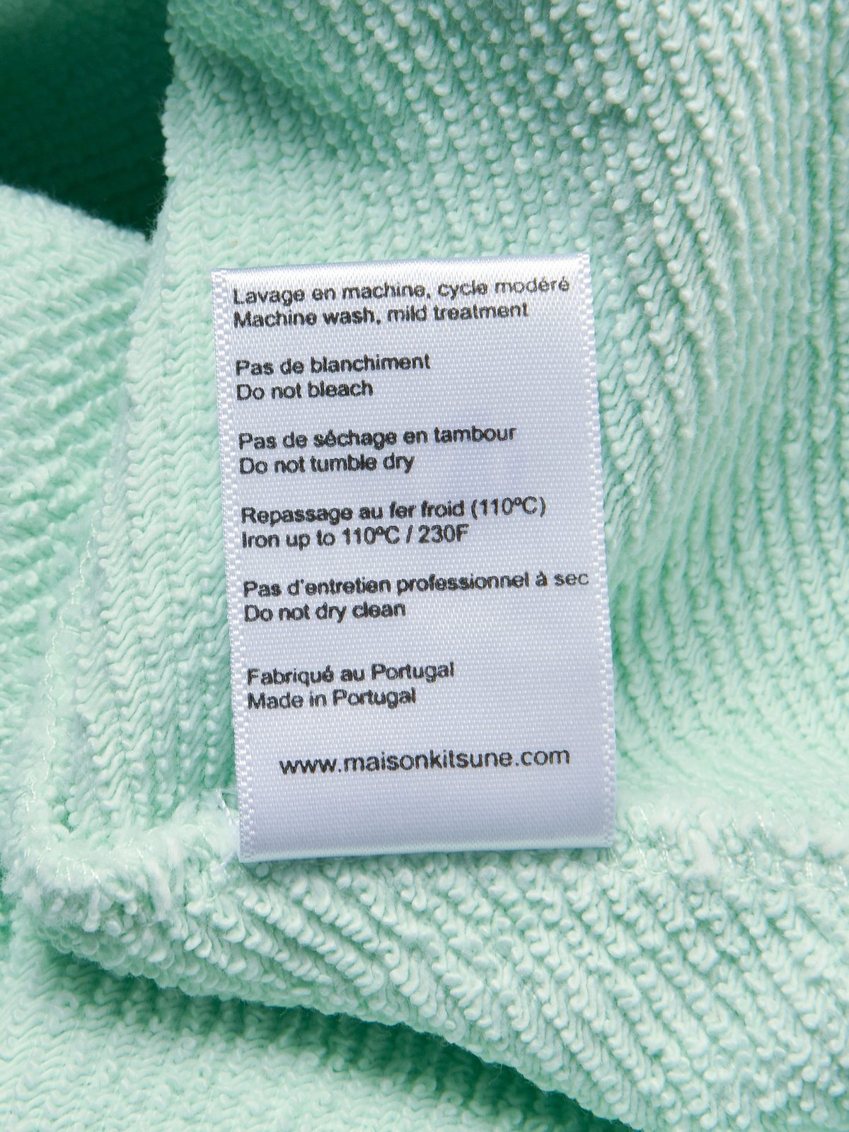 Maison Kitsuné CHILLAX FOX PATCH CLASSIC SWEATSHIRT - MINT - Image 7 of 7