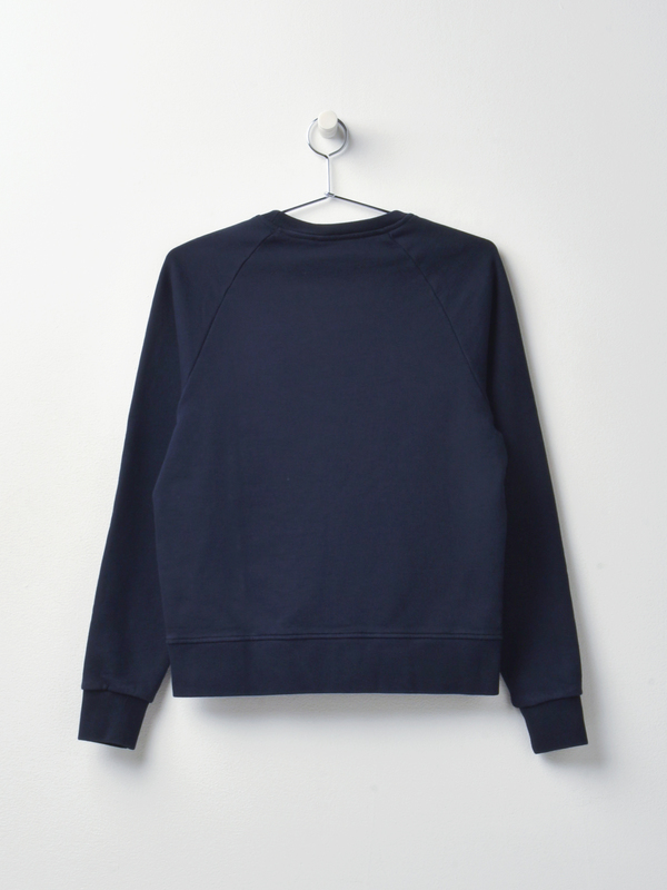 Maison Kitsuné FOX HEAD PATCH ADJUSTED SWEATSHIRT - NAVY Maison Kitsuné FOX HEAD PATCH ADJUSTED SWEATSHIRT - NAVY
