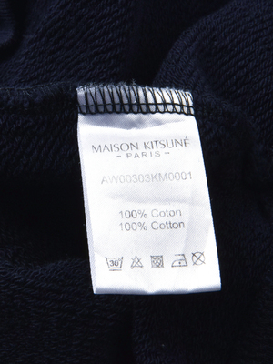 Maison Kitsuné FOX HEAD PATCH ADJUSTED SWEATSHIRT - NAVY Maison Kitsuné FOX HEAD PATCH ADJUSTED SWEATSHIRT - NAVY