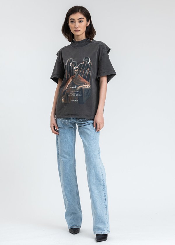 Y/project Convertible Caesar T-Shirt - Black | Garmentory