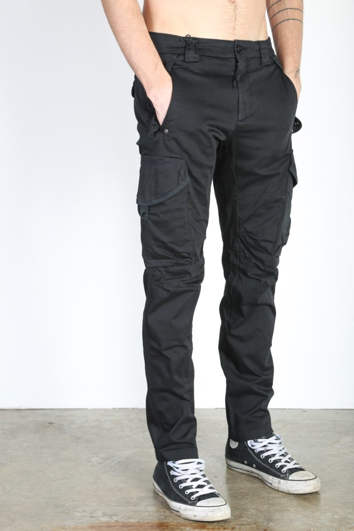 C.P. Company CARGO PANT - BLACK | Garmentory