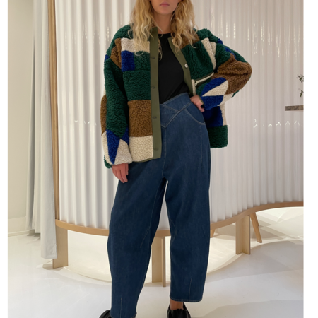 sandy liang patch coat