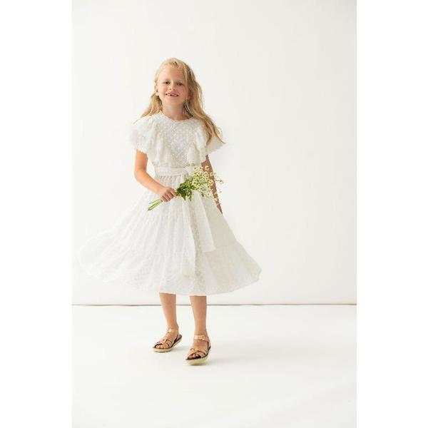 Kids Paade Mode Milan Embroidered Cotton Maxi Dress - White Kids Paade Mode Milan Embroidered Cotton Maxi Dress - White