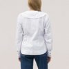 Ganni Poplin V-Neck Shirt - White - Thumbnail 7