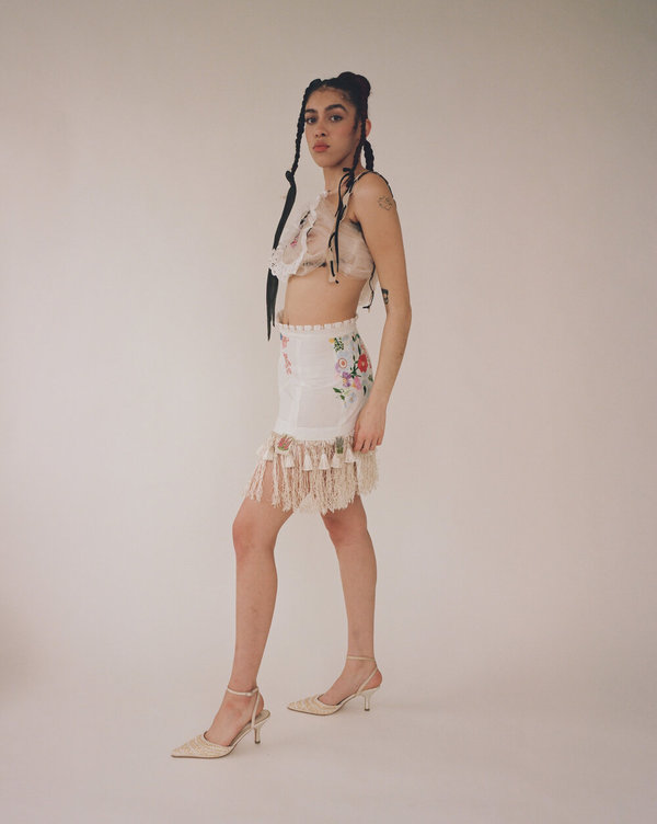 Sydney Pimbley Flower Fairy Skirt - White Sydney Pimbley Flower Fairy Skirt - White