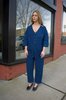 Happy French Gang Jumpsuit - Indigo Textured - Thumbnail 1