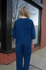 Happy French Gang Jumpsuit - Indigo Textured - Thumbnail 4