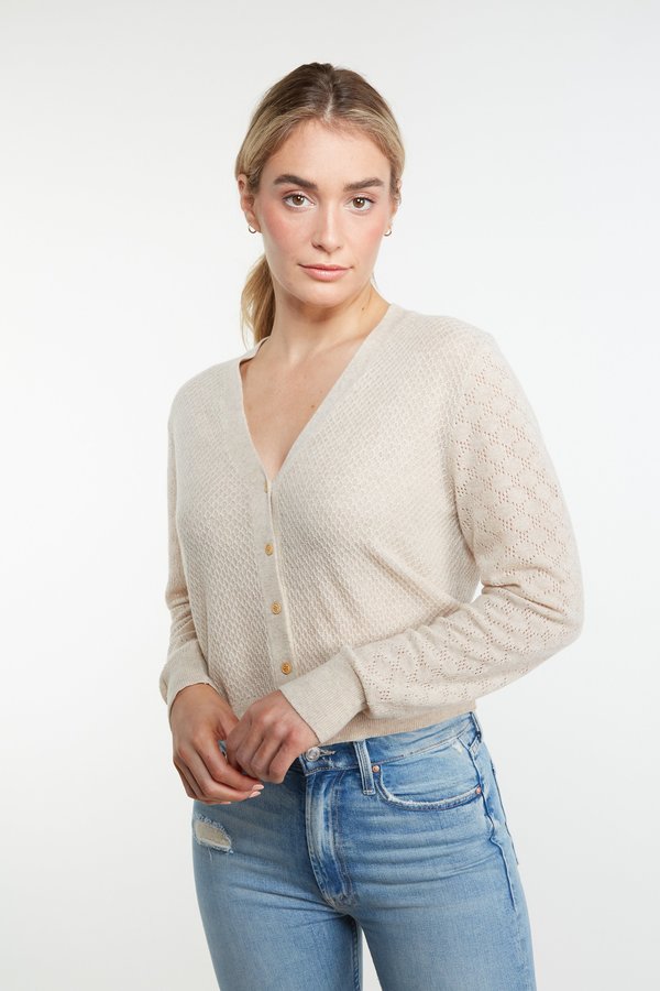 THE ODELLS Melody Cardigan - COCONUT MILK THE ODELLS Melody Cardigan - COCONUT MILK