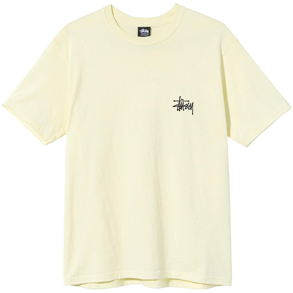 Stüssy basic stussy tee - Pale Yellow | Garmentory