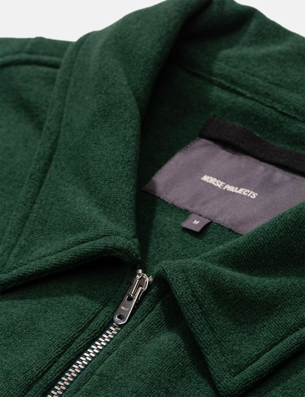 Norse Projects Jorn Fleece Half Zip - Dartmouth Green Norse Projects Jorn Fleece Half Zip - Dartmouth Green