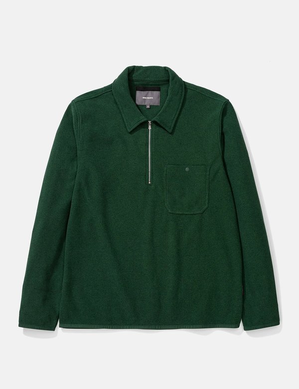 Norse Projects Jorn Fleece Half Zip - Dartmouth Green Norse Projects Jorn Fleece Half Zip - Dartmouth Green