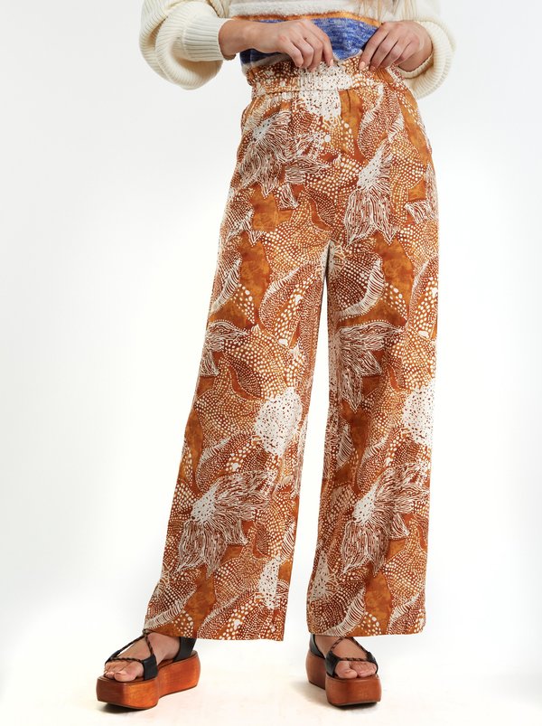 THE ODELLS Beaux Pant - Brick Multi THE ODELLS Beaux Pant - Brick Multi