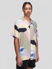 Schnayderman's Notch SS People Print Shirt - Cream/Pink - Thumbnail 4