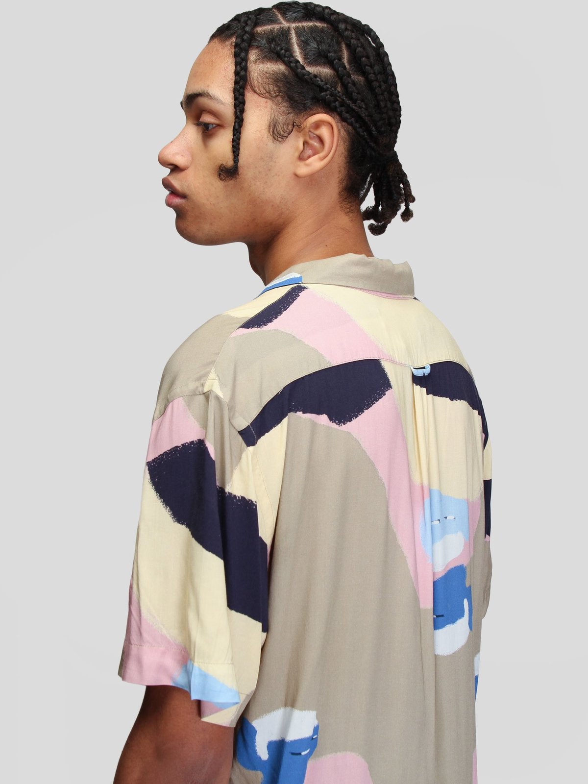 Schnayderman's Notch SS People Print Shirt - Cream/Pink - Image 5 of 9