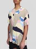 Schnayderman's Notch SS People Print Shirt - Cream/Pink - Thumbnail 6