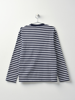 Maison Kitsuné TRICOLOR FOX PATCH CLASSIC MARIN TEE-SHIRT - NAWH Maison Kitsuné TRICOLOR FOX PATCH CLASSIC MARIN TEE-SHIRT - NAWH