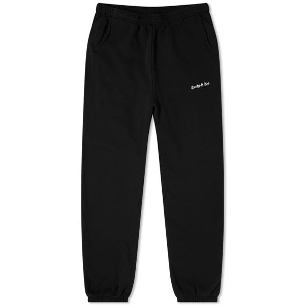 Sporty & Rich Classic Logo Sweatpant - Black Sporty & Rich Classic Logo Sweatpant - Black
