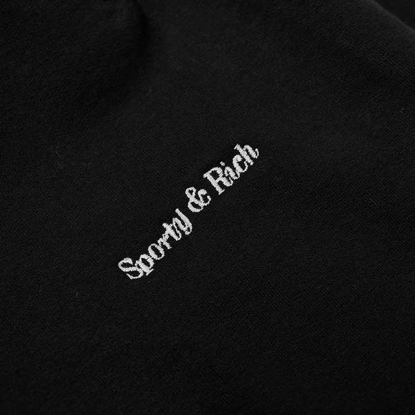 Sporty & Rich Classic Logo Sweatpant - Black Sporty & Rich Classic Logo Sweatpant - Black