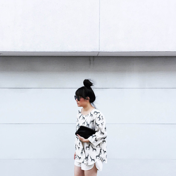 PO-EM Everyday Top, Block Print PO-EM Everyday Top, Block Print