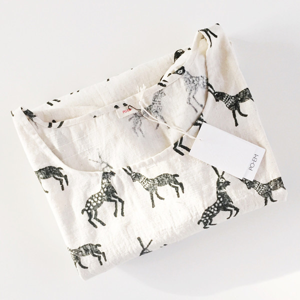 PO-EM Everyday Top, Block Print PO-EM Everyday Top, Block Print