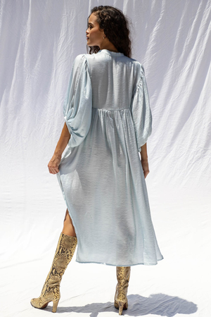 Metallic Medellin Dress - Silver Moon Metallic Medellin Dress - Silver Moon