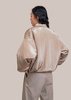 AMOMENTO Silky Padded Blouson jacket - light khaki - Thumbnail 4