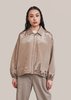 AMOMENTO Silky Padded Blouson jacket - light khaki - Thumbnail 6